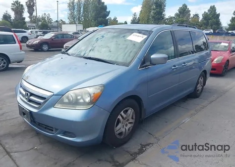 2007 Honda Odyssey Ex from USA, damaged, VIN 5FNRL38497B005250